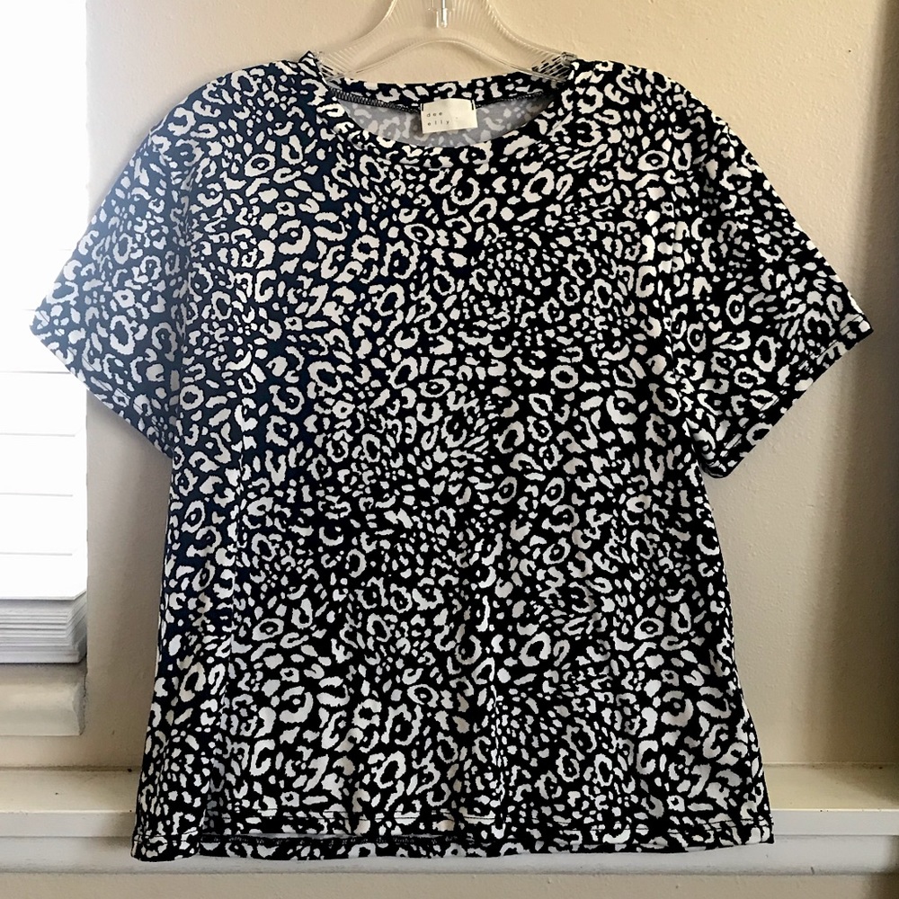 Black & White Leopard Shirt